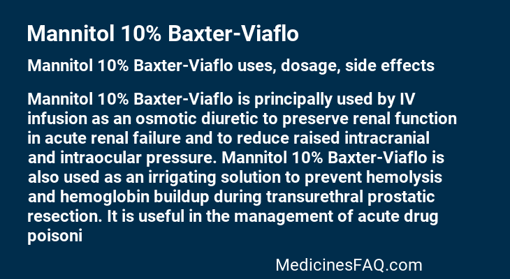 Mannitol 10% Baxter-Viaflo