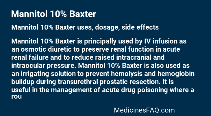 Mannitol 10% Baxter