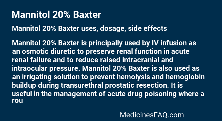 Mannitol 20% Baxter