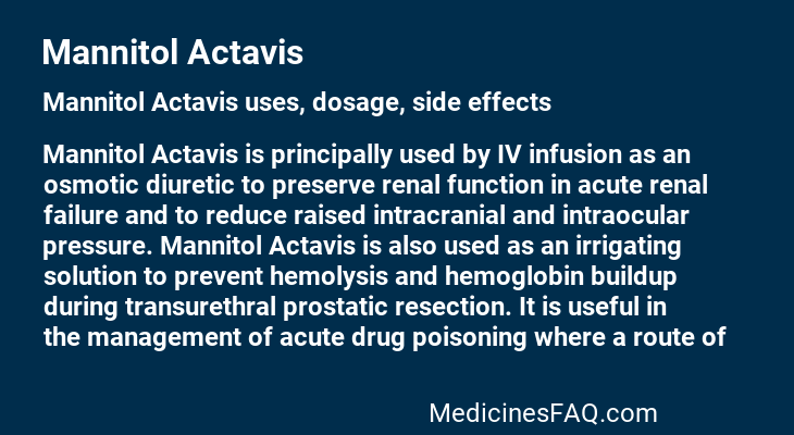 Mannitol Actavis