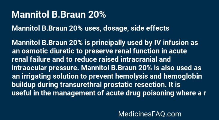 Mannitol B.Braun 20%