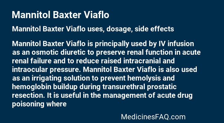 Mannitol Baxter Viaflo