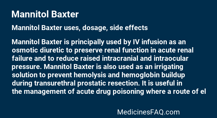 Mannitol Baxter