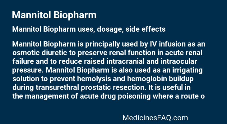 Mannitol Biopharm