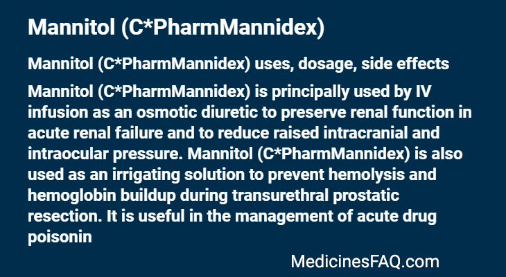 Mannitol (C*PharmMannidex)