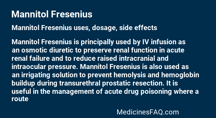 Mannitol Fresenius