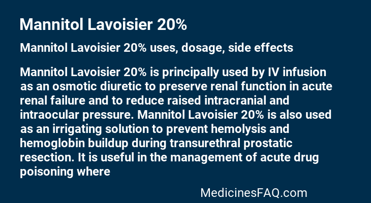 Mannitol Lavoisier 20%