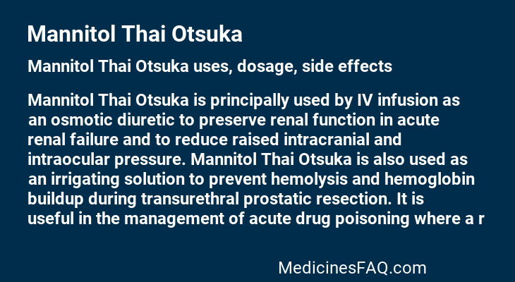 Mannitol Thai Otsuka