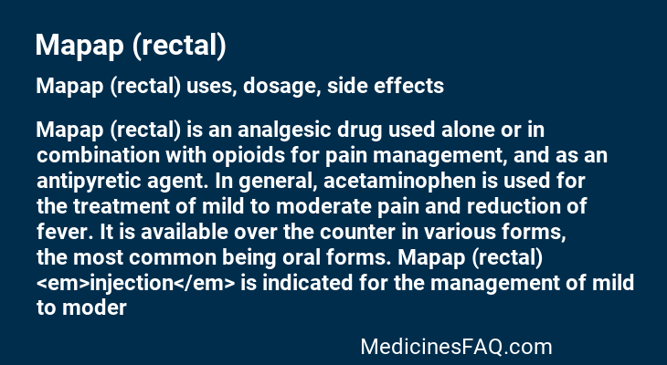 Mapap (rectal)