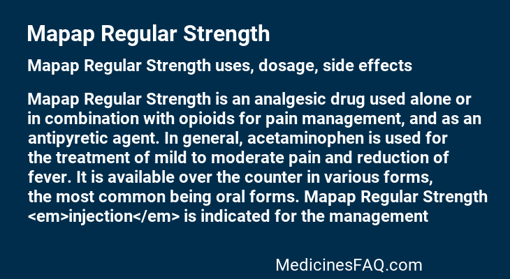 Mapap Regular Strength