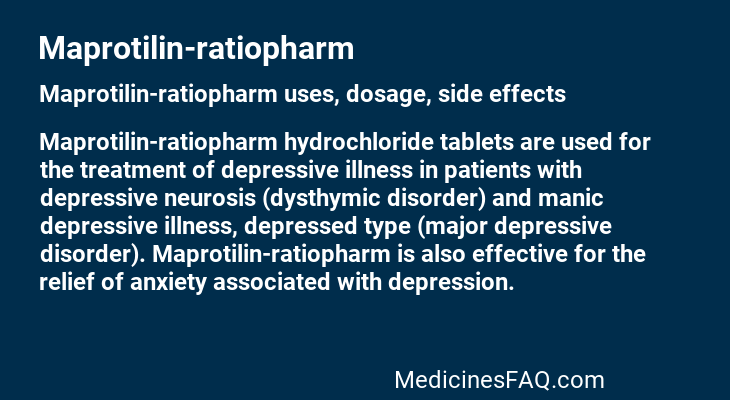 Maprotilin-ratiopharm