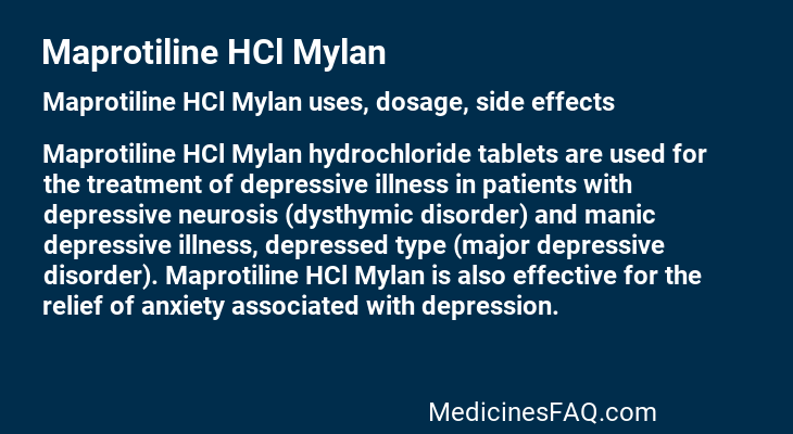 Maprotiline HCl Mylan