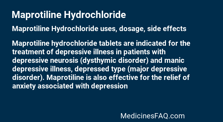 Maprotiline Hydrochloride