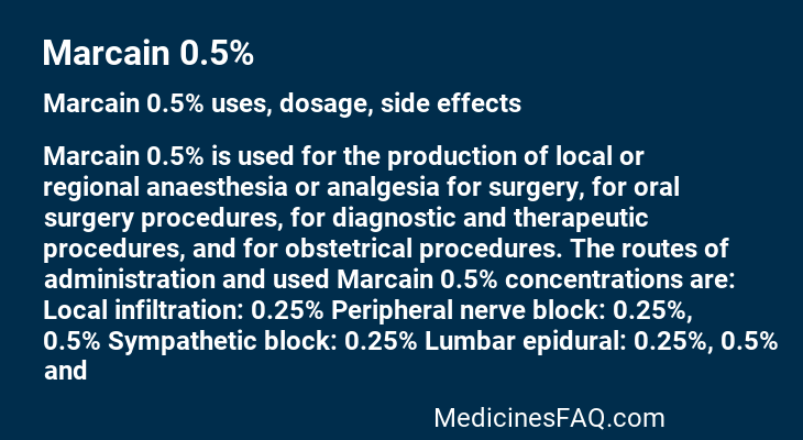 Marcain 0.5%