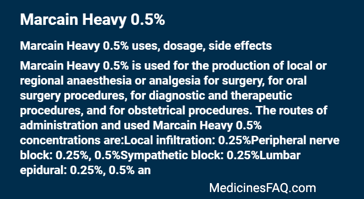 Marcain Heavy 0.5%