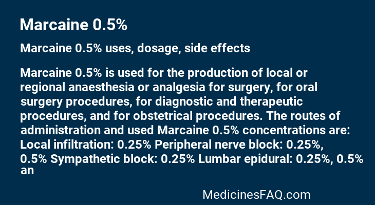 Marcaine 0.5%