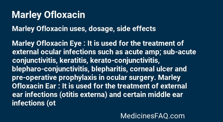 Marley Ofloxacin