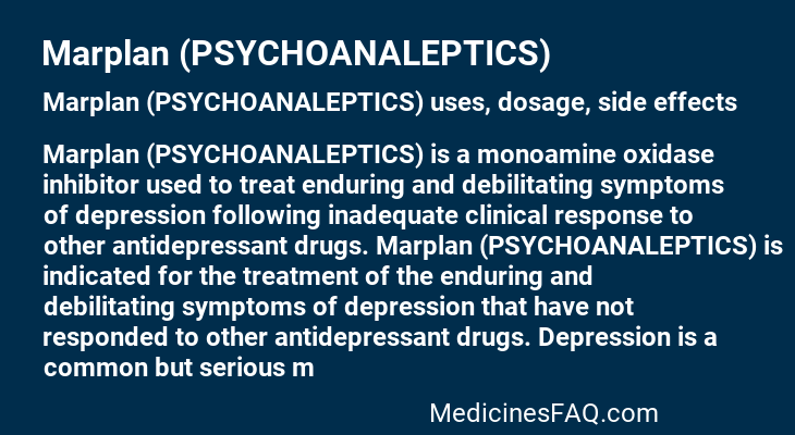 Marplan (PSYCHOANALEPTICS)