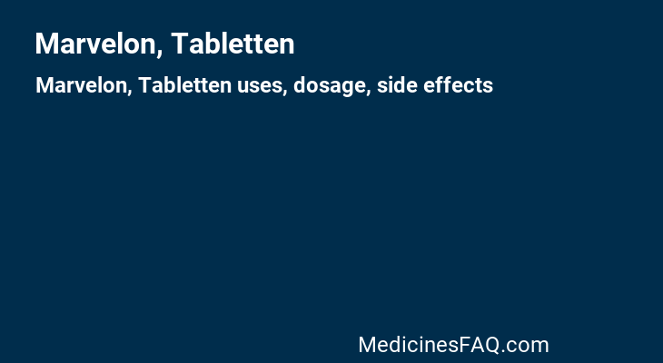 Marvelon, Tabletten