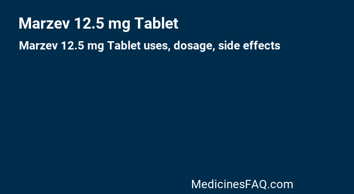 Marzev 12.5 mg Tablet