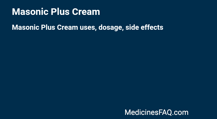 Masonic Plus Cream