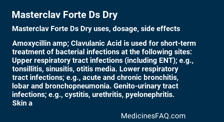 Masterclav Forte Ds Dry