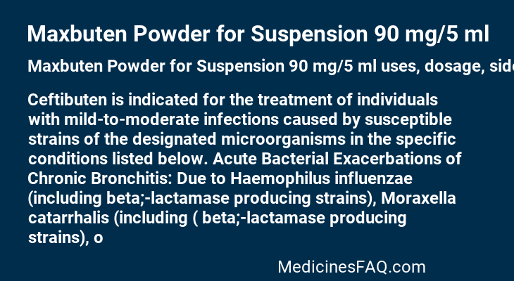 Maxbuten Powder for Suspension 90 mg/5 ml