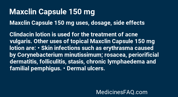 Maxclin Capsule 150 mg