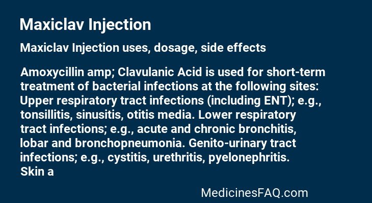 Maxiclav Injection