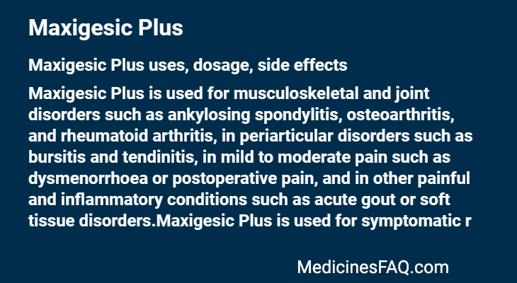 Maxigesic Plus