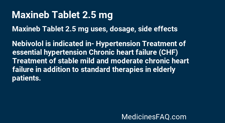 Maxineb Tablet 2.5 mg