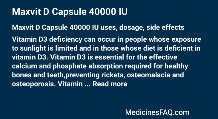 Maxvit D Capsule 40000 IU