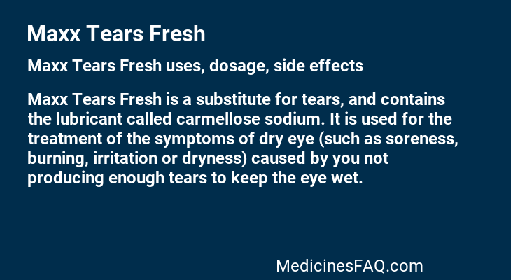 Maxx Tears Fresh