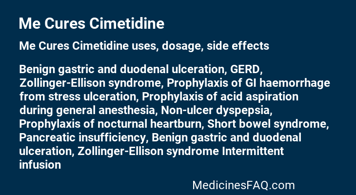 Me Cures Cimetidine