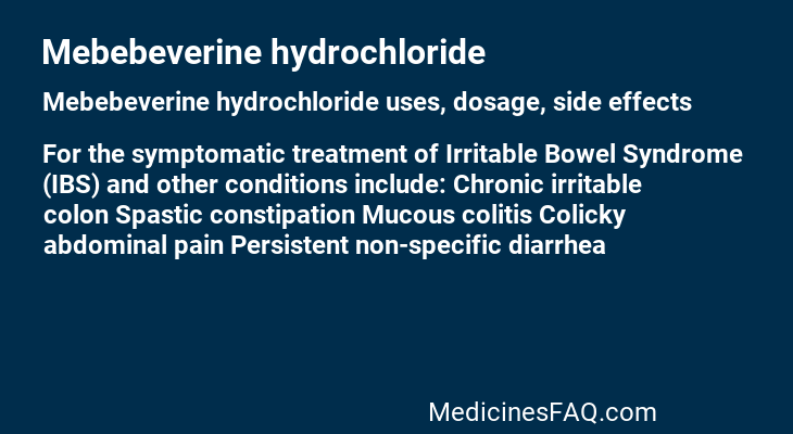Mebebeverine hydrochloride