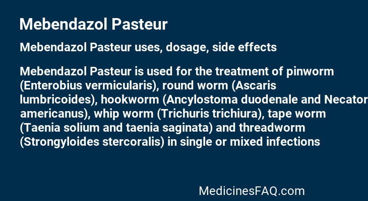 Mebendazol Pasteur