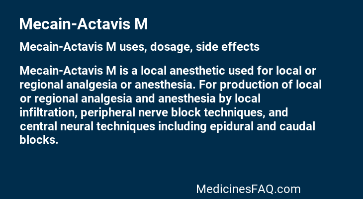 Mecain-Actavis M