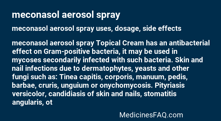 meconasol aerosol spray