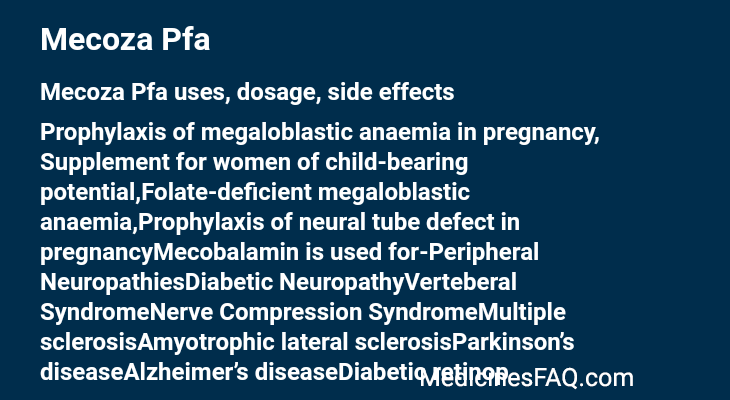 Mecoza Pfa