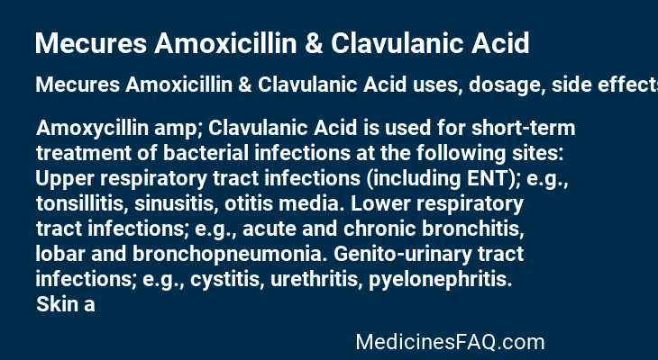 Mecures Amoxicillin & Clavulanic Acid