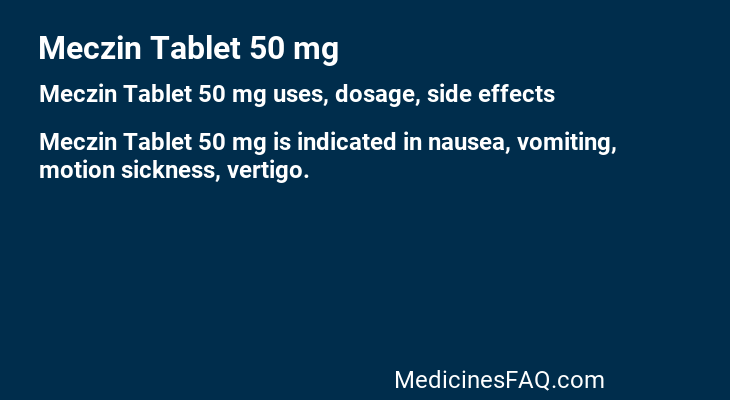 Meczin Tablet 50 mg