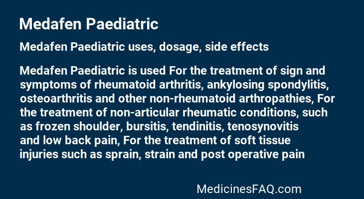 Medafen Paediatric