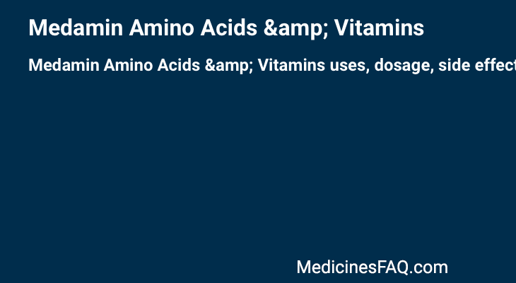 Medamin Amino Acids & Vitamins