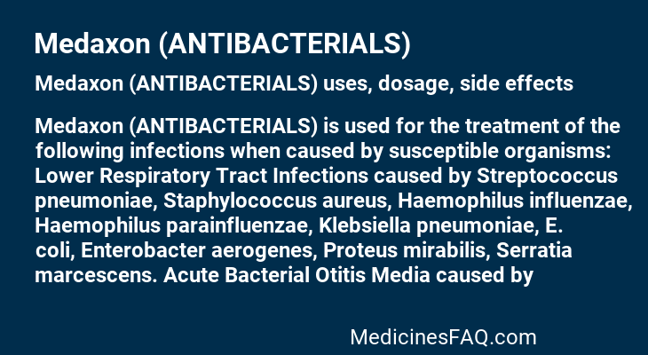 Medaxon (ANTIBACTERIALS)