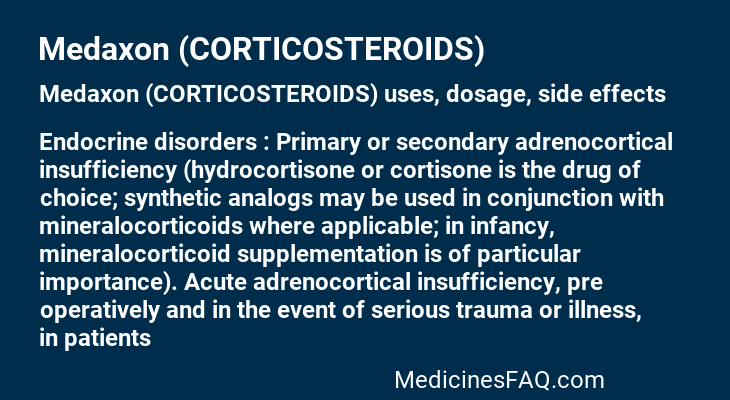 Medaxon (CORTICOSTEROIDS)