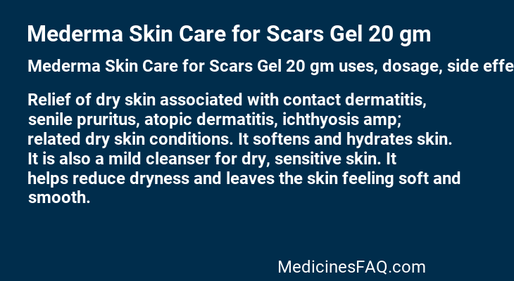 Mederma Skin Care for Scars Gel 20 gm