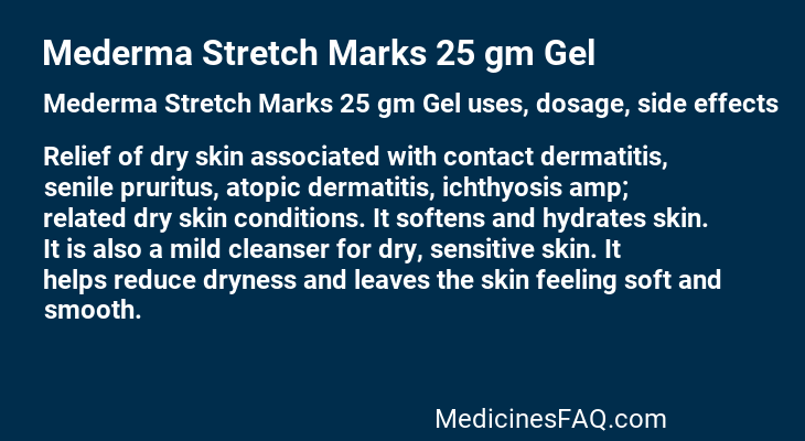 Mederma Stretch Marks 25 gm Gel