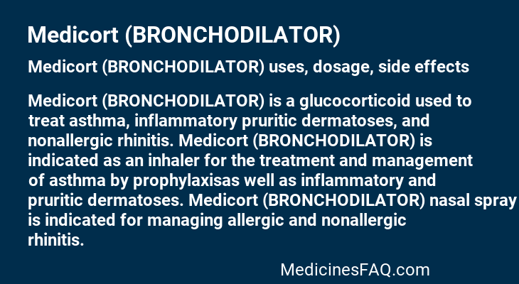 Medicort (BRONCHODILATOR)