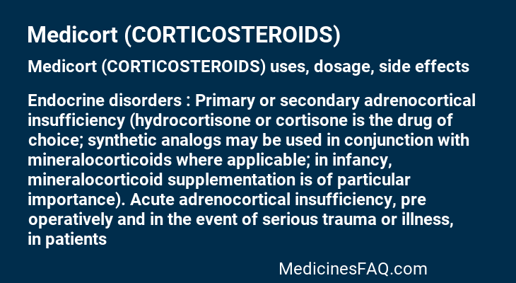 Medicort (CORTICOSTEROIDS)