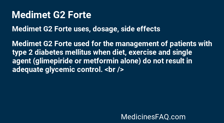 Medimet G2 Forte